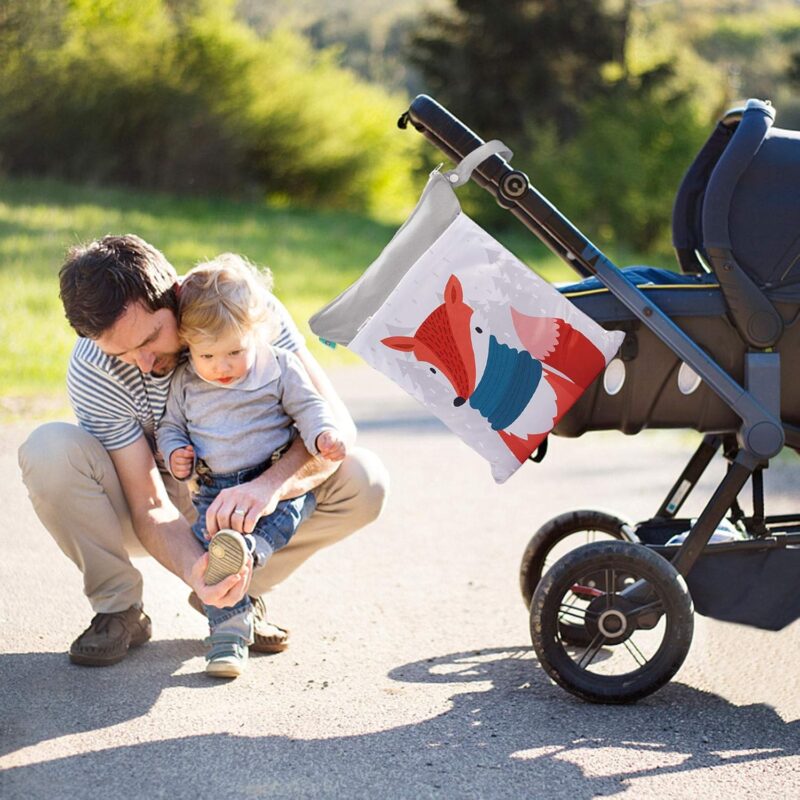 Maeau Wetbags für Stoffwindeln Windeltasche Wickeltasche Baby Wetbag Organiser Beutel Nasstaschen Kindergarten Nassbeutel Wiederverwendbare Wetbag Waschbar Gym Bag – Bild 7