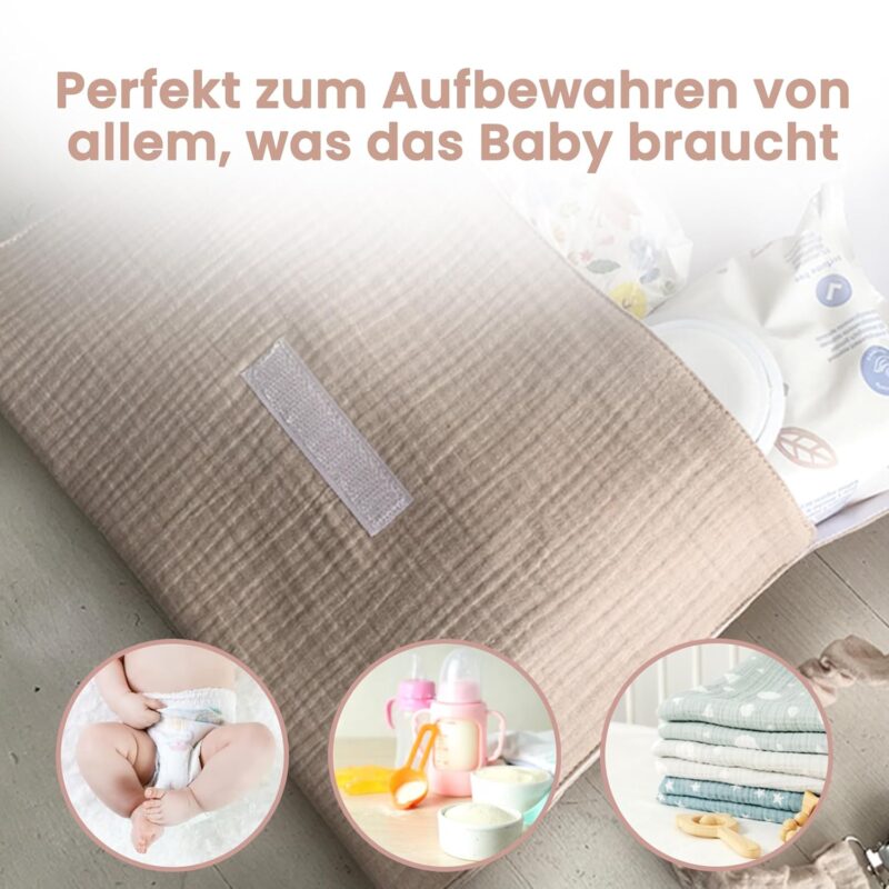 MIMUSELINA - 3 x Wetbag Kindergarten - Nasstasche für Babys und für Krankenhaus oder Kinderwagen - Wetbag Stoffwindeln Wasserdicht für Babyartikel - Bunte Nassbeutel Kindergarten – Bild 3