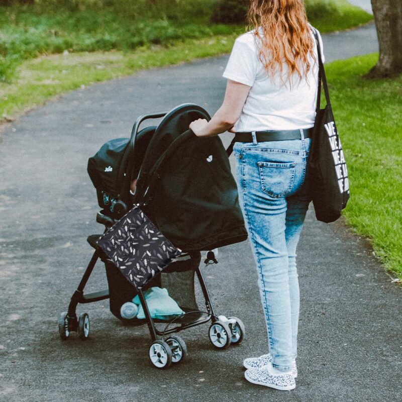 Fezf 2 Stück Stoffwindeln Nasstaschen,Wickeltasche Wetbag,Nasstaschen Wiederverwendbare,Wetbag Organiser Beutel,Wet Dry Cloth Windeltasche,Nasstaschen für Kindergarten,für Baby Reisen Unterwegs – Bild 6