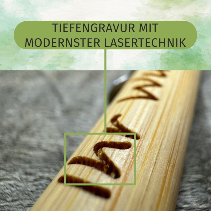 laser-diele Holzkugelschreiber als Geschenk - Kugelschreiber mit Namen - Personalisierter Kugelschreiber mit Gravur - Stift mit Gravur – Bild 2