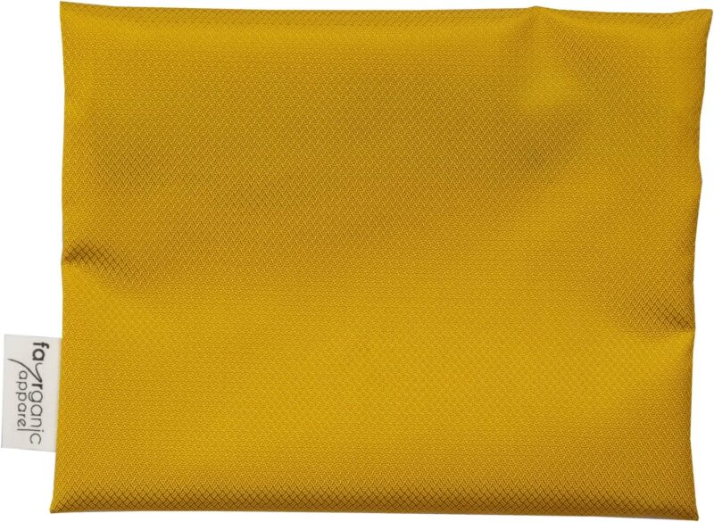 fayrganic apparel | nachhaltiger Wetbag | Nasstasche | Nässeschutzbeutel | Wetbag für Periodenunterwäsche (Goldgelb, Stoff: 100% Recycling Polyester | Reißverschluss: 91,4% recyceltes Material) – Bild 3