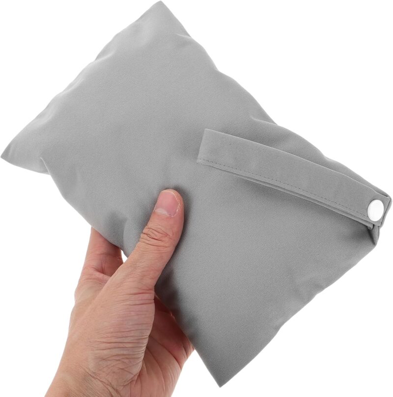 ifundom 2st Wickeltasche Tasche Für Schmutzige Kleidung Nasstaschen Für Babys Waschbare Reisetaschen Wiederverwendbare Aufbewahrungstasche Nasstasche Für Badeanzug Dark Grey Polyester – Bild 3