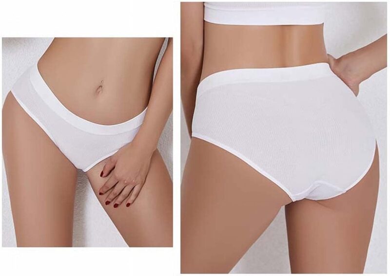 Unterhosen Damen Baumwolle Weiß Unterhosen Damen Nahtlos Skiny Unterhosen Damen Unterhosen Damen Hipster Damen Unterhosen Schwarz Bequeme Frauen Unterwäsche,Atmungsaktiv Panties Weich – Bild 3