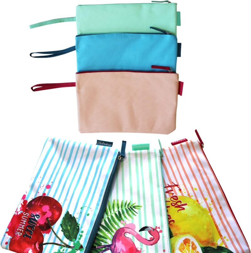 Haus und Deko Bikini Wetbag Fresh Vibes Rot, wasserdichte Badetasche, Bikini Bag im Sommer Design, Nasstasche für Unterwegs, Schwimmbeutel für Urlaub, Strand, Schwimmbad – Bild 5