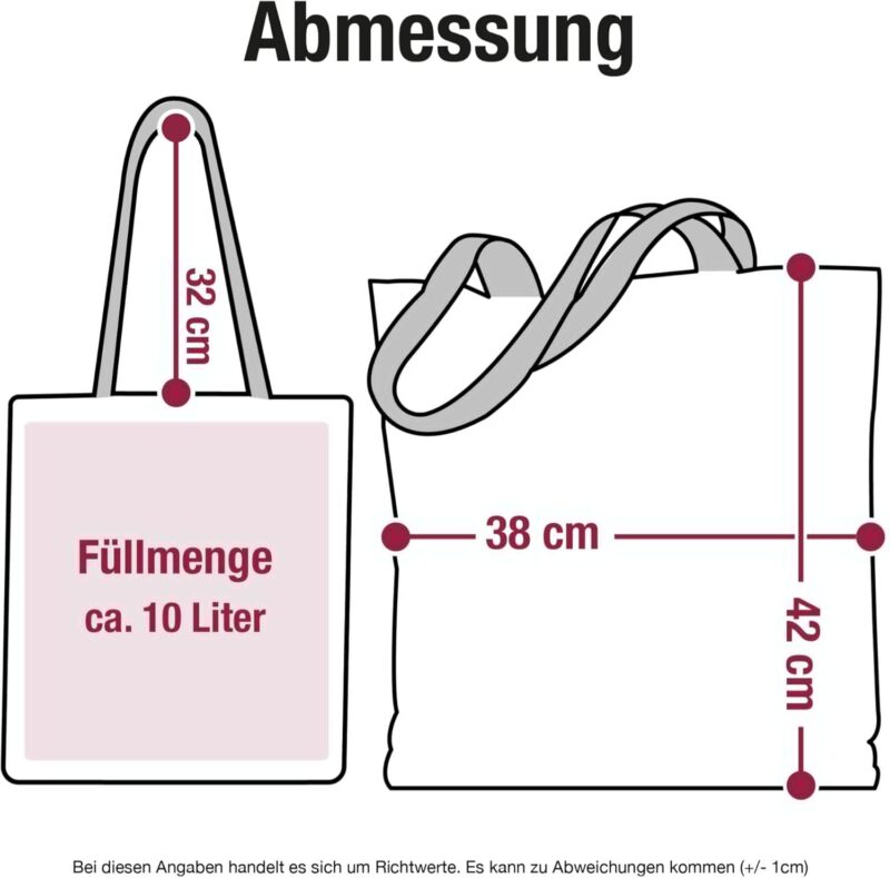 Geschenk mit Namen personalisiert by Shirtracer - Baumwolltasche - Namens Geschenk I Anfangsbuchstabe personalisiert I Initialen mit Name – Bild 4