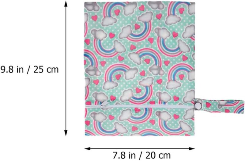 MOLUCKFU 2st wasserdichte Wickeltasche Wasserdichter Nasser Packsack Beutel Taschen Windeln Neugeborenes Hängende Windeltasche Wickeltasche Für Kleinkinder Windelhalter Aluminiumlegierung – Bild 2