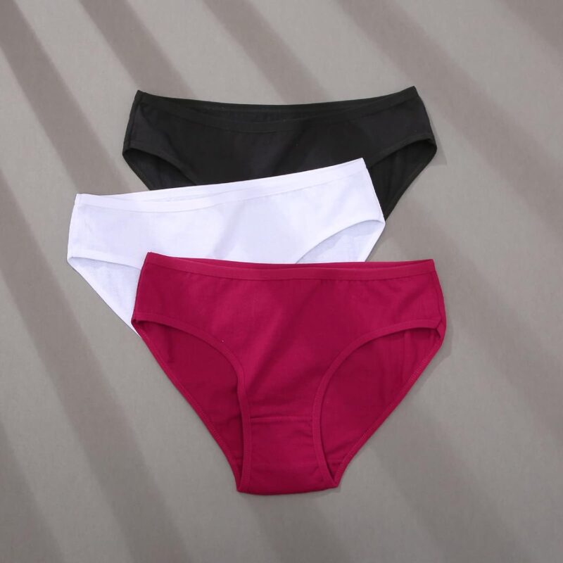 Slips Damen Baumwolle Sexy Unterhosen Damen Nahtlos Skiny Unterhosen Damen Unterhosen Damen Hipster Unterhosen Damen Weiss Baumwolle Bequeme Frauen Unterwäsche,Atmungsaktiv Panties Weich – Bild 2