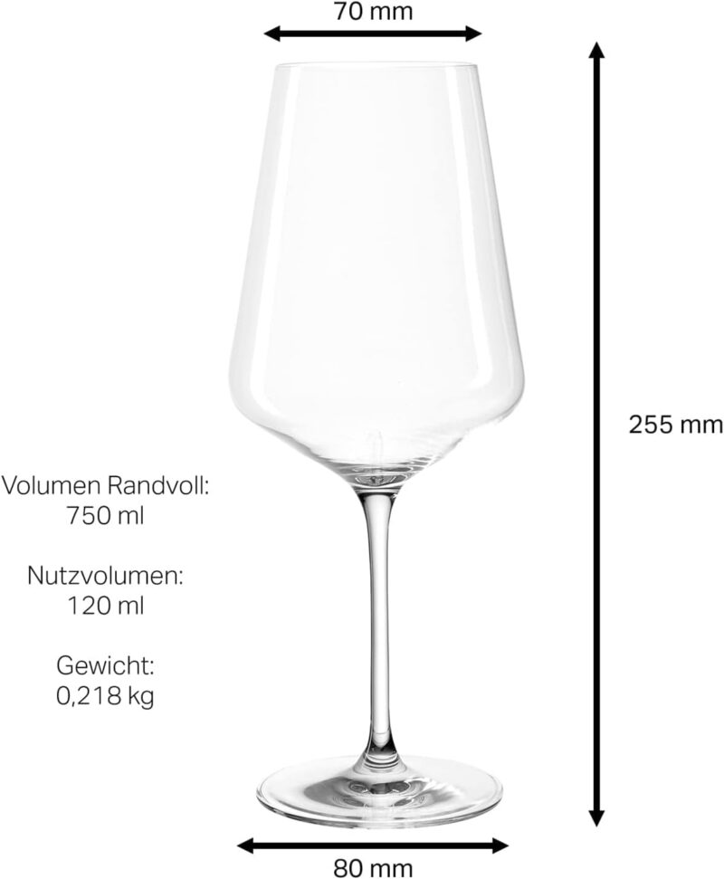 Leonardo Rotweinglas XL mit Namen oder Wunschtext graviert - PUCCINI - großes 750ml Glas - personalisiertes Premium Weinglas als Geschenkidee für Männer und Frauen - Motiv (Verzierung 03) – Bild 9